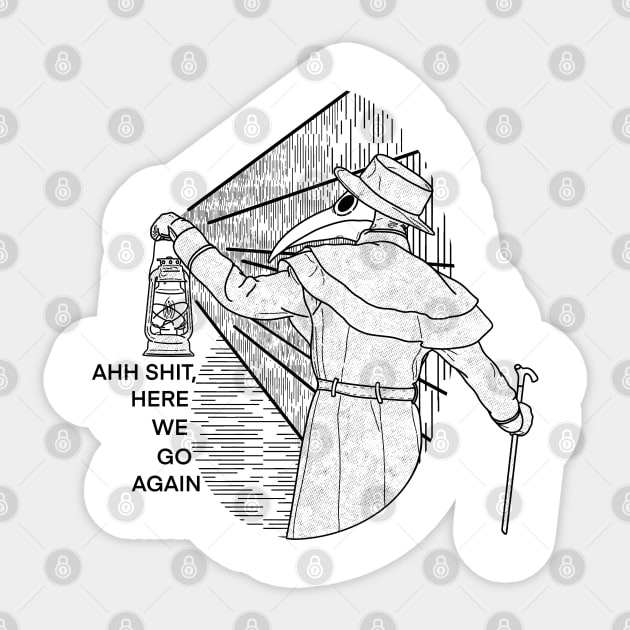 Plague Doctor Sticker by zody